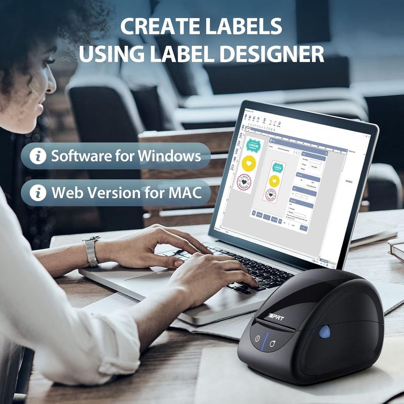 iDPRT Thermal Label Printer SP310 - Label Maker with Auto Label Detection, Support 1"-3.15" Print Width, Windows&Mac, Suitable for Barcode, Address, Filling and Storing for Home, Office&Small Business - Image 5